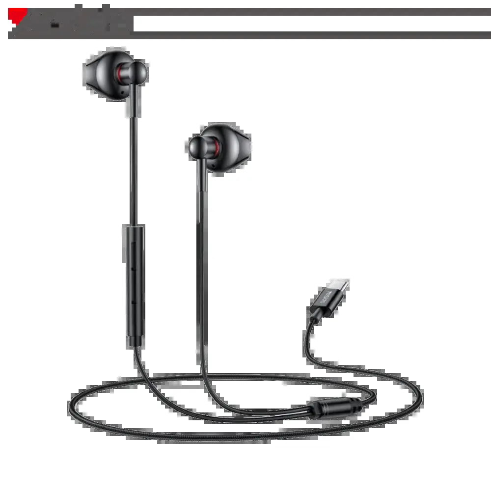 Écouteurs filaires USB-C avec micro & télécommande - Yesido YH49 Noir