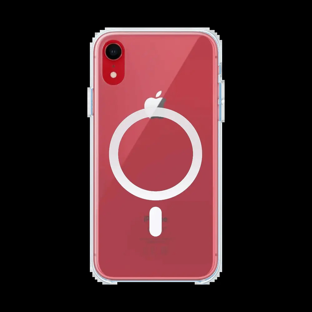 Coque MagSafe silicone transparente iPhone XR - Vue 2