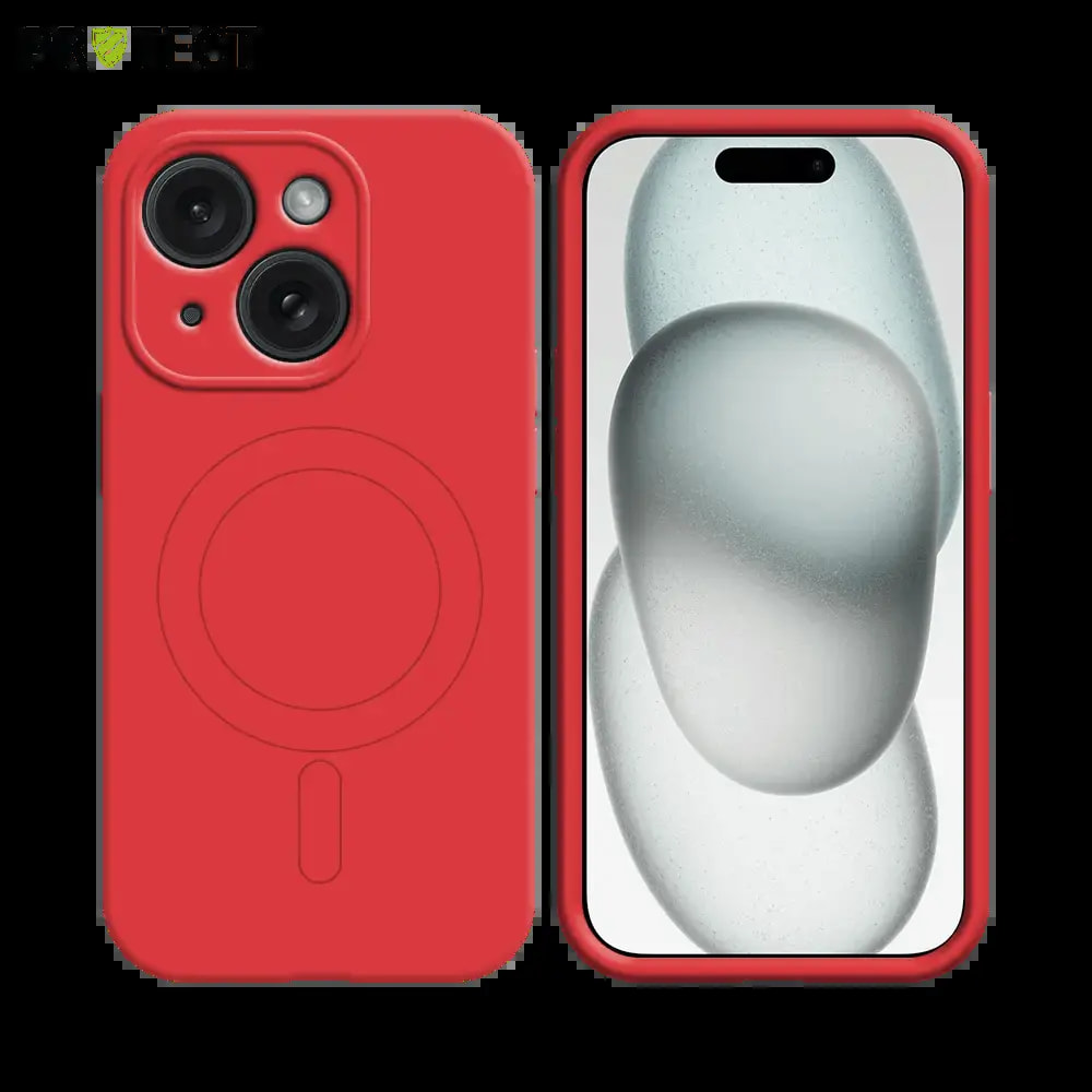 Coque de Protection PROTECT IZ001 pour Apple iPhone 15 MagSafe Rouge