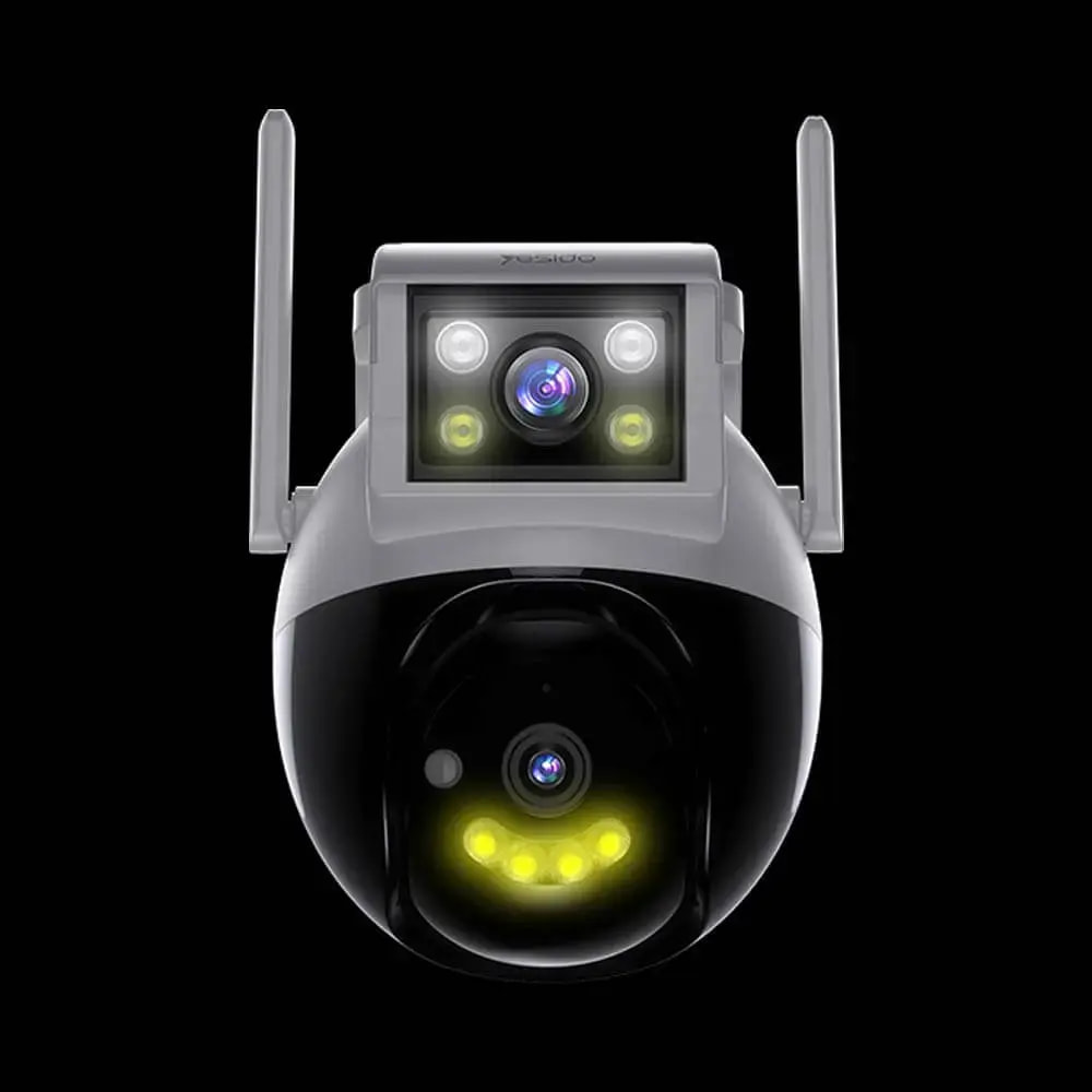 Caméra de surveillance double objectif 2MP 360° avec détection IA - Yesido Blanc - Vue 3