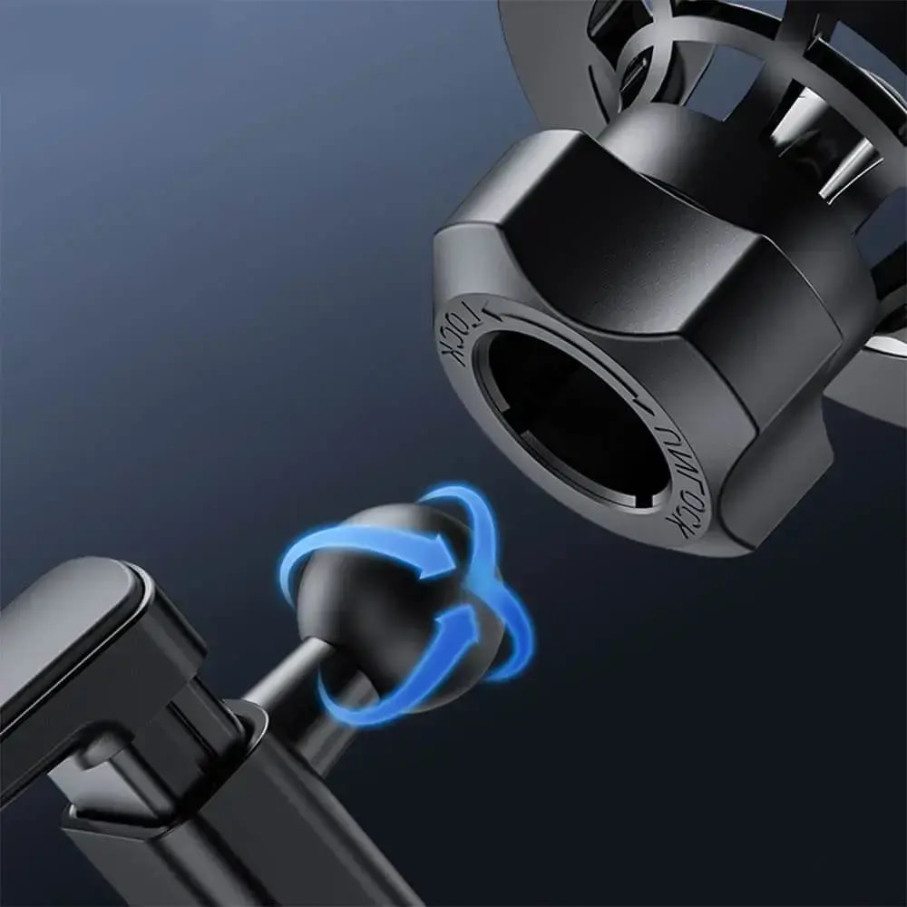 Support Smartphone Magnétique pour Voiture Yesido pour Grille d'Aération Mercedes Noir - Vue 3