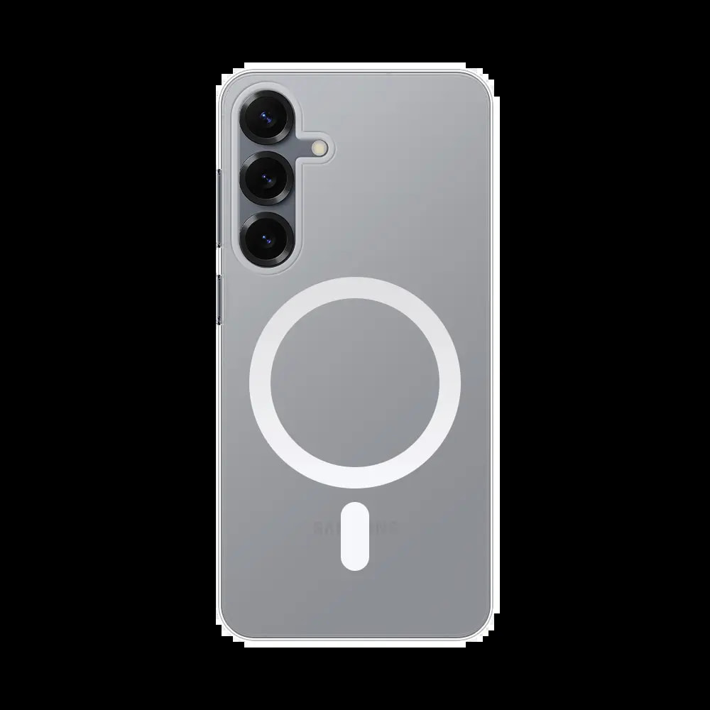 Coque MagSafe silicone transparente Samsung Galaxy S25+ - Vue 2