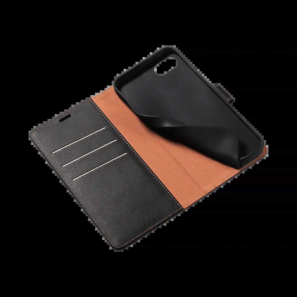 Housse folio anti-RFID iPhone 7 / 8 / SE - PROTECT IP011 Noir - Vue 4