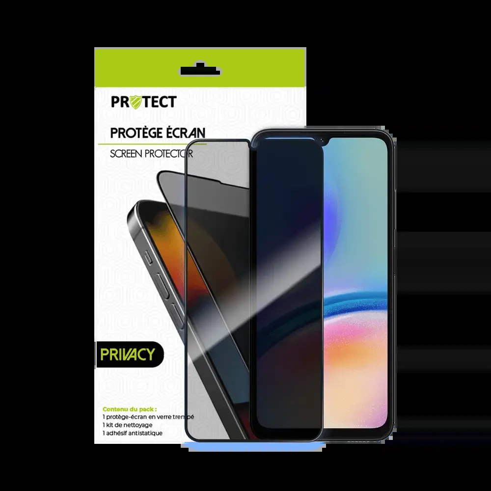 Verre trempé anti-espions Samsung Galaxy A05s protection écran 9H - PROTECT Transparent - Vue 2