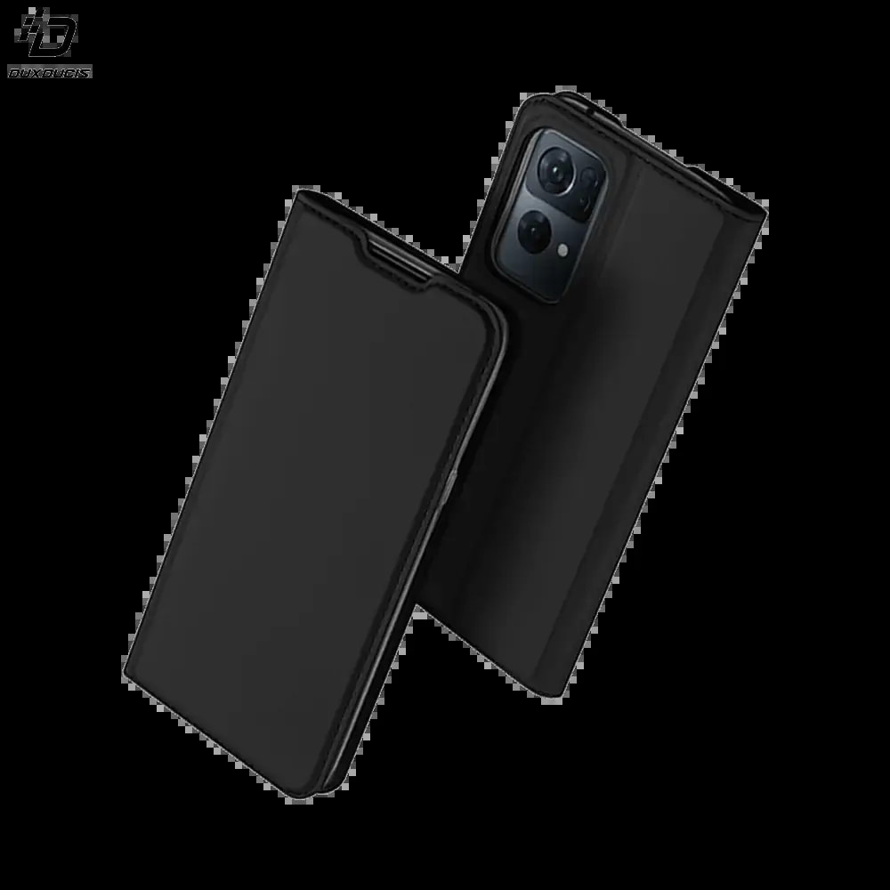Housse folio OPPO Reno7 Pro 5G porte-carte - Dux Ducis Skin Pro Noir