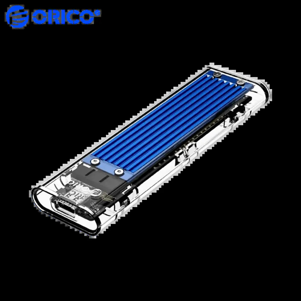 Boîtier SSD M.2 NVMe & SATA USB-C 10Gbps - Orico Transparent