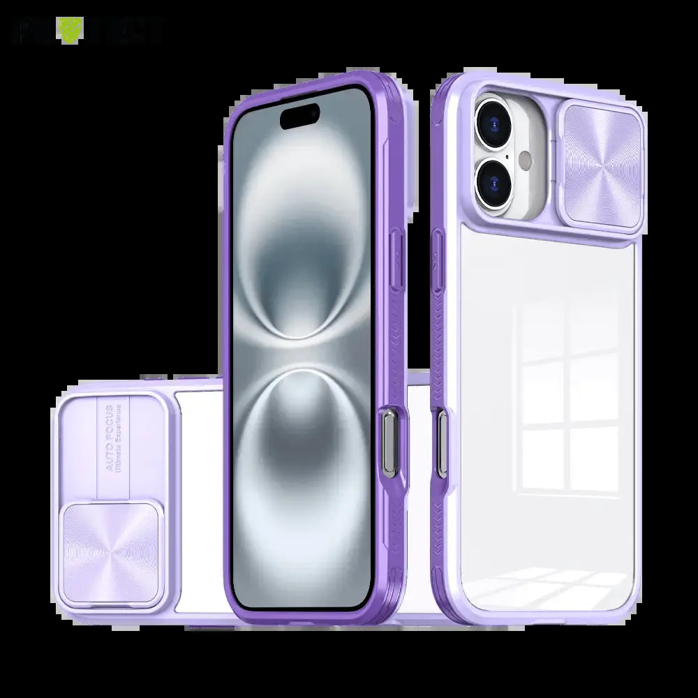 Coque avec cache caméra iPhone 16 Plus - PROTECT IE027 Violet 