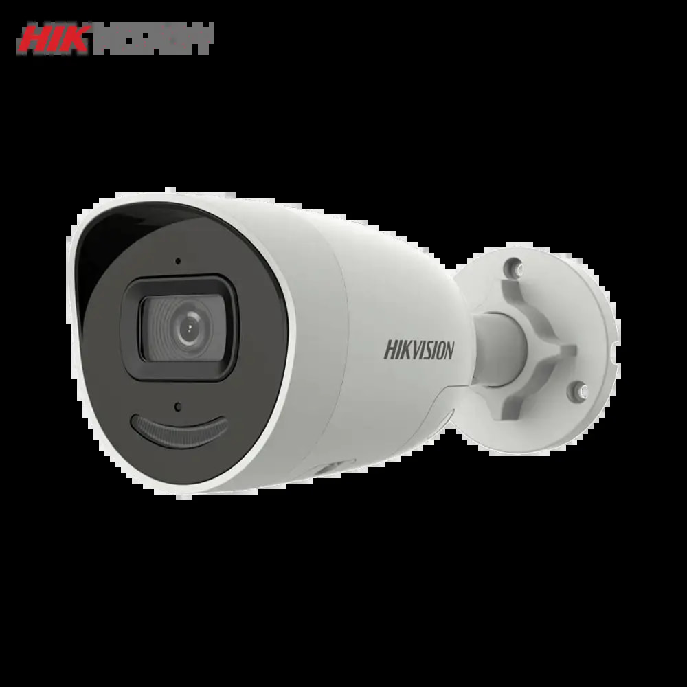Caméra de Surveillance avec IA Hikvision (4mm) Mini Bullet 4MP DarkFighter & AcuSense Blanc