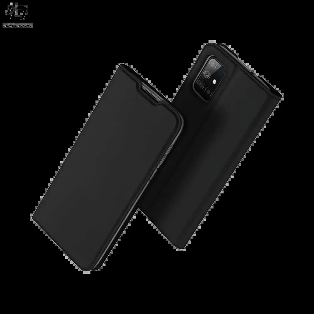 Housse folio Samsung Galaxy M51 porte-carte - Dux Ducis Skin Pro Noir