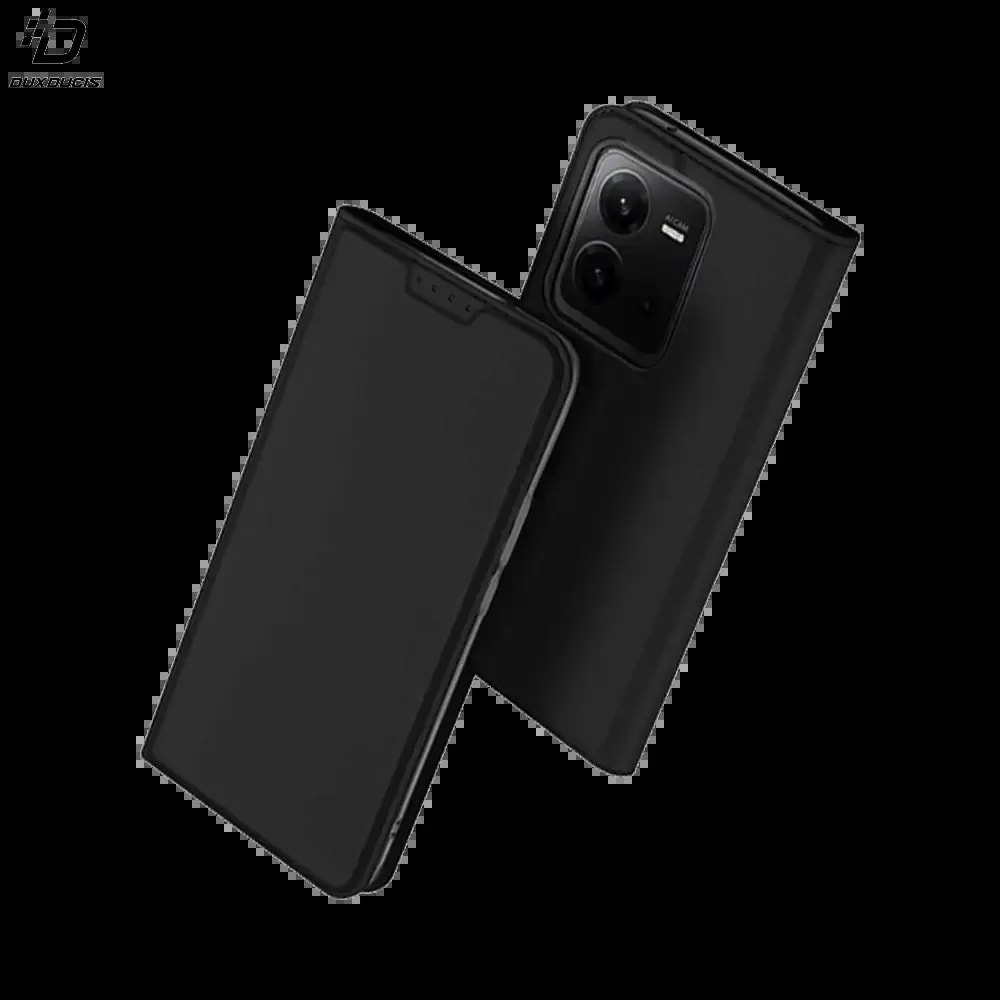 Housse folio Vivo X80 Lite porte-carte - Dux Ducis Skin Pro Noir