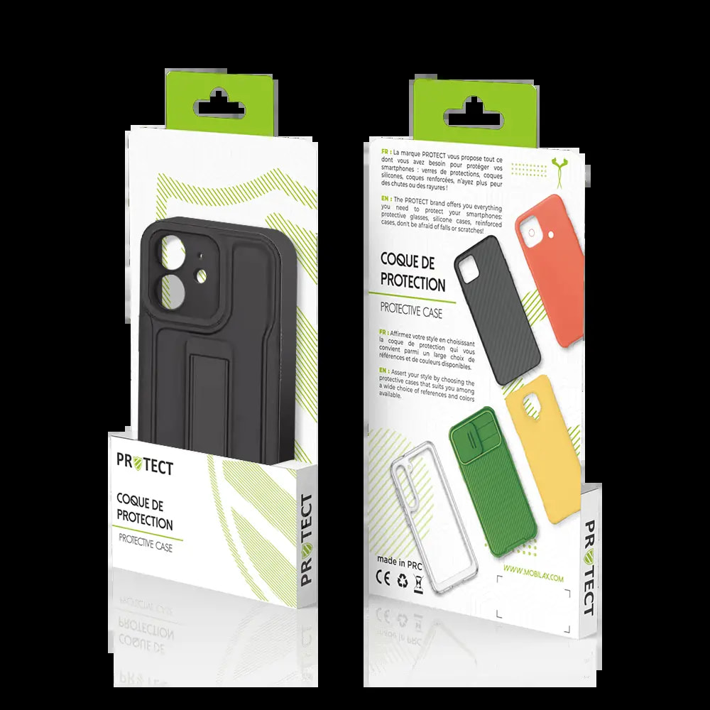 Coque de Protection PROTECT QC-002 pour Apple iPhone 12 Noir - Vue 3