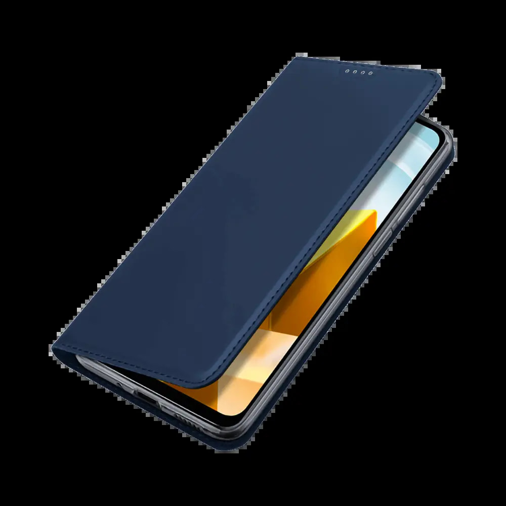 Housse folio Xiaomi Poco M5 porte-carte - Dux Ducis Skin Pro Noir - Vue 3