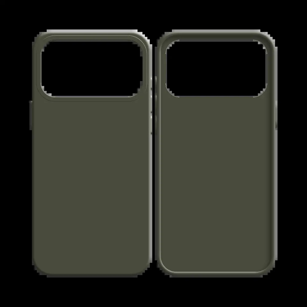 Coque silicone iPhone 17 Pro Max - Gris Foncé - Vue 2