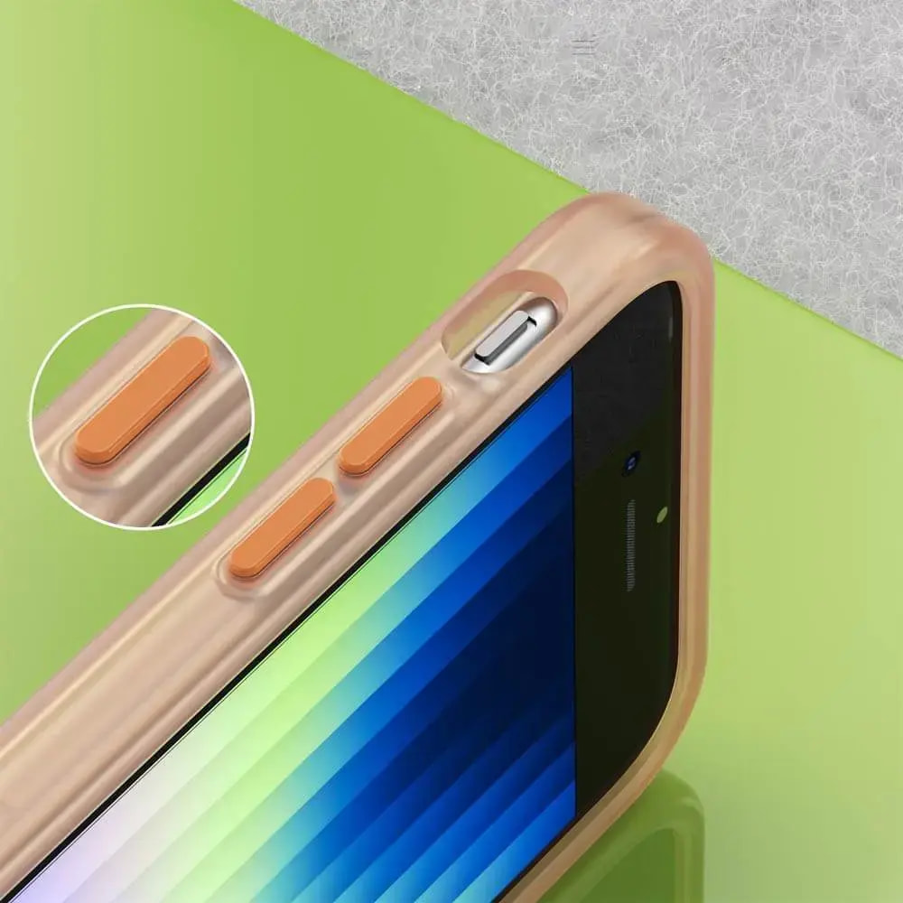 Coque MagSafe bi-matière iPhone 7 / 8 / SE (2nd & 3e Gen) - PROTECT MF-006 Orange - Vue 3