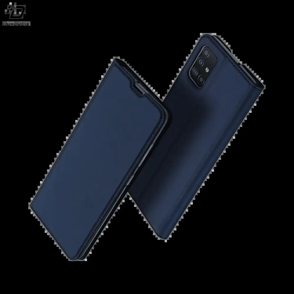 Housse folio Samsung Galaxy A51 porte-carte - Dux Ducis Skin Pro Bleu