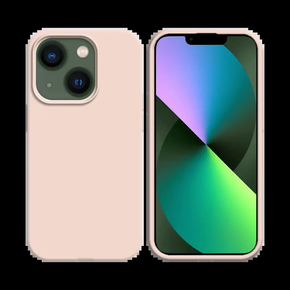 Coque silicone iPhone 13 - Rose Gold