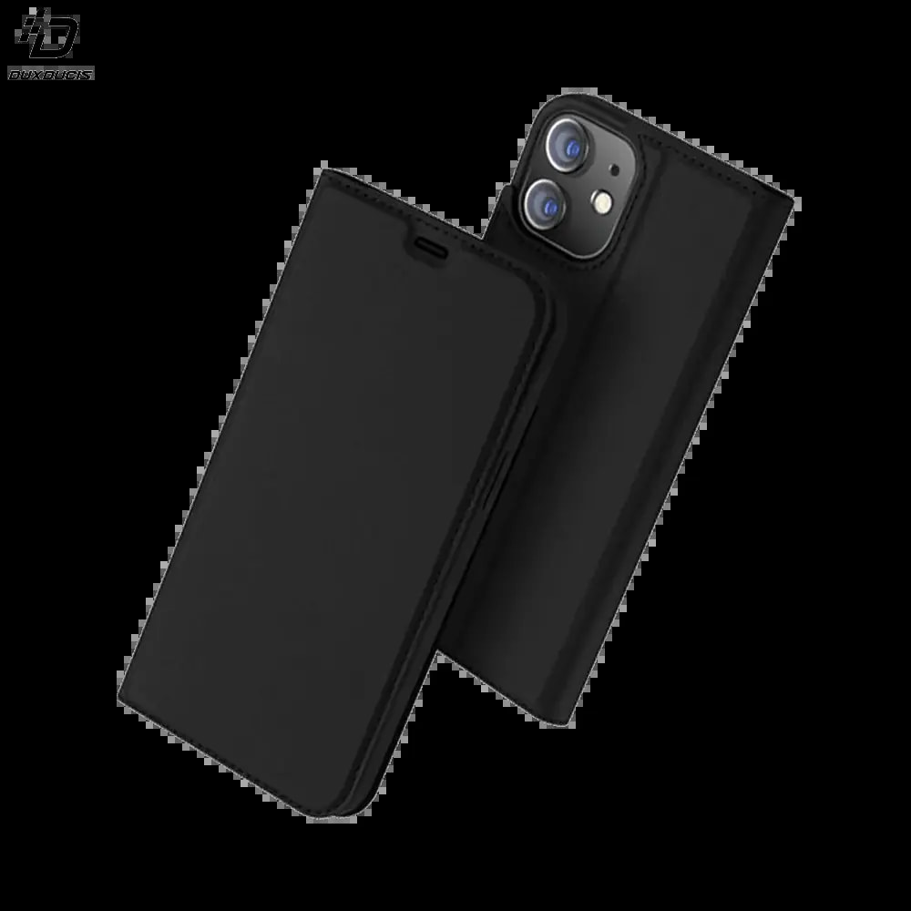 Housse folio iPhone 12 / 12 Pro porte-carte – Dux Ducis Skin Pro Noir