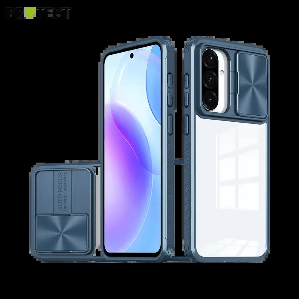 Coque avec cache caméra Samsung Galaxy A36 5G / A56 5G - PROTECT IE027 Bleu Marine