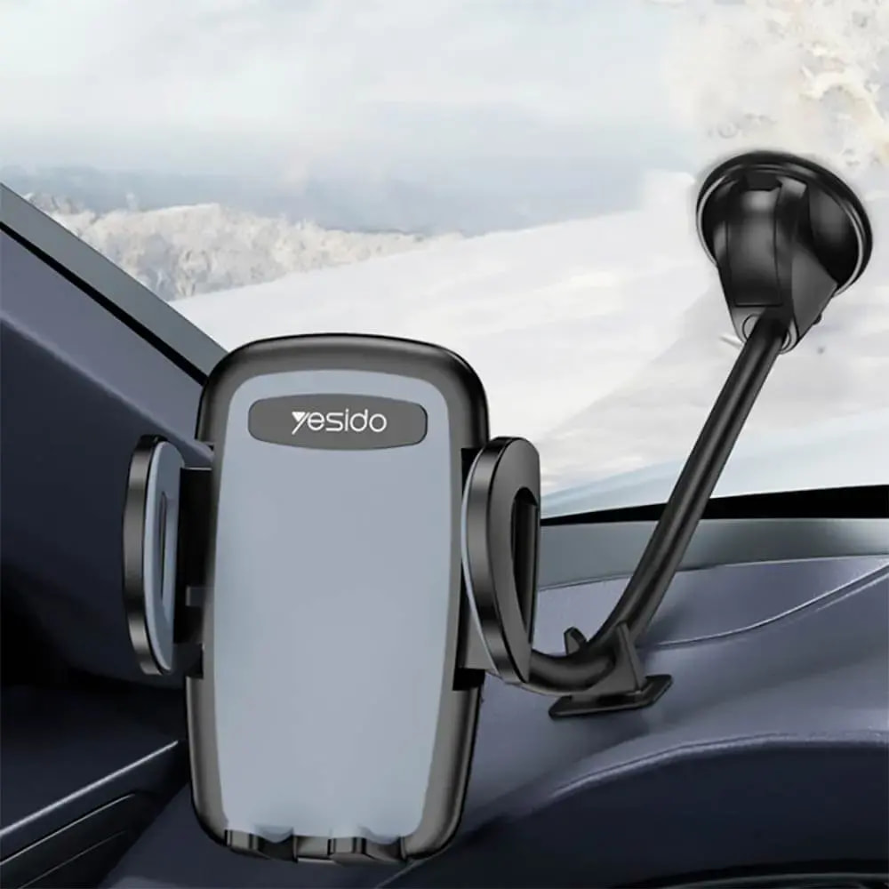 Support smartphone pour voiture - Yesido C108 Noir - Vue 4