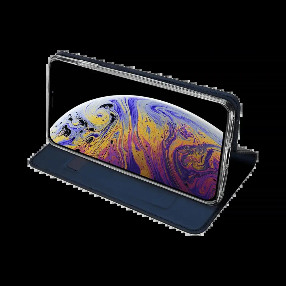 Housse folio iPhone 11 porte-carte – Dux Ducis Skin Pro Bleu - Vue 2