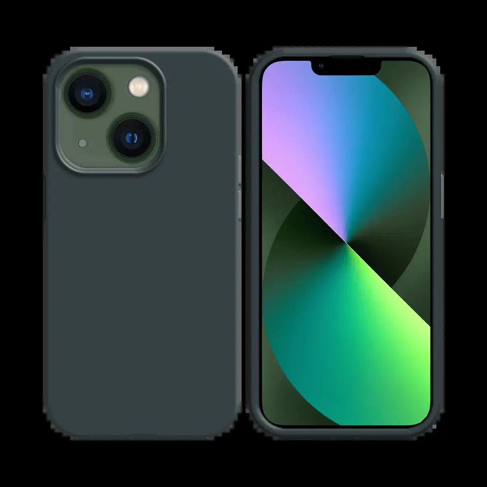 Coque silicone iPhone 13 Mini - Noir