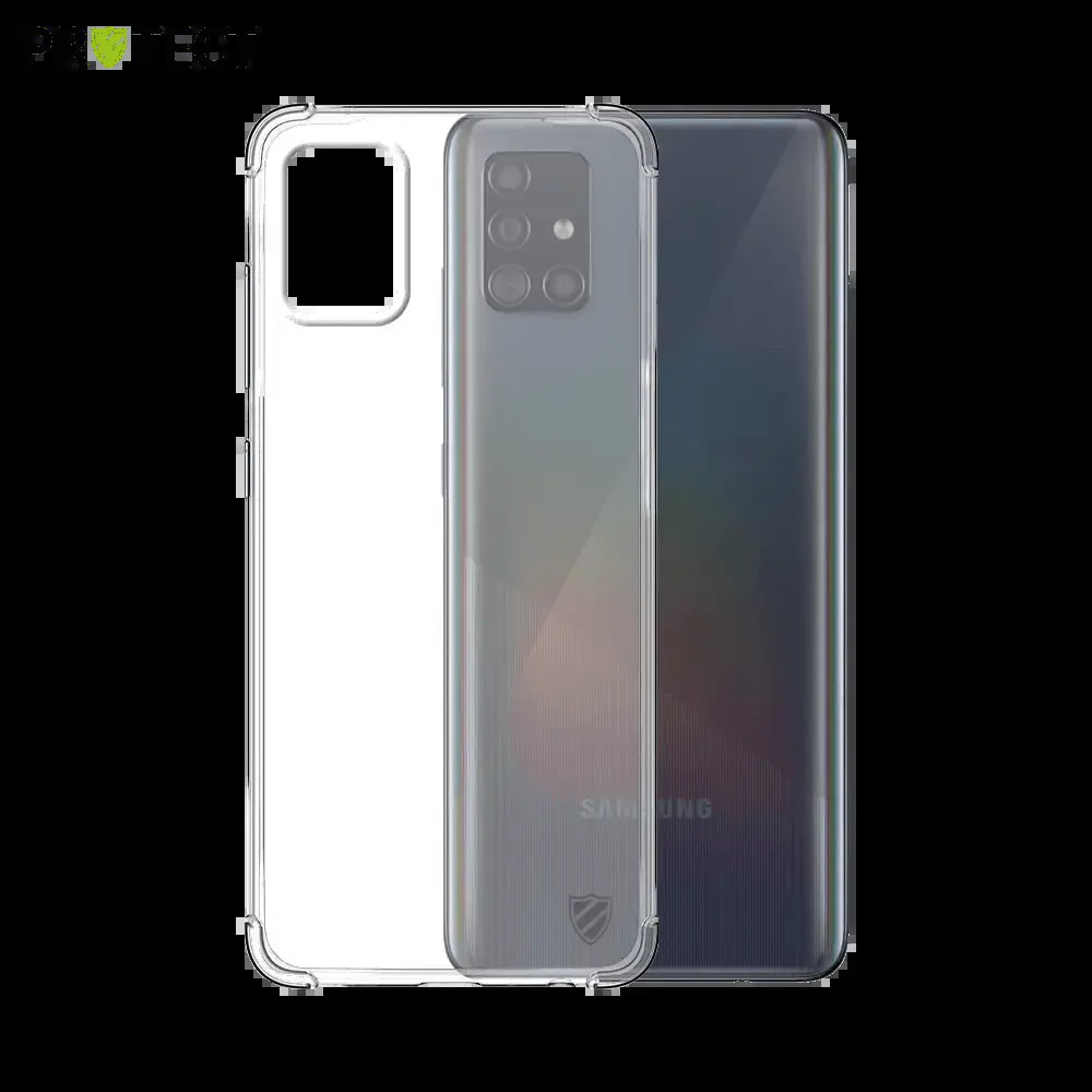 Coque antichoc renforcée transparente Samsung Galaxy A51 - silicone PROTECT