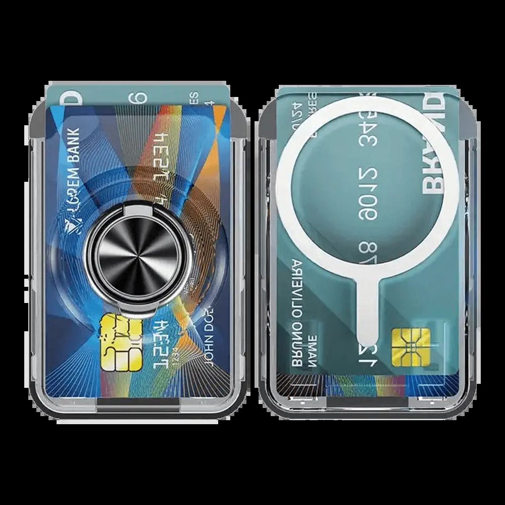 Porte-cartes MagSafe avec support anneau - Transparent - Vue 2