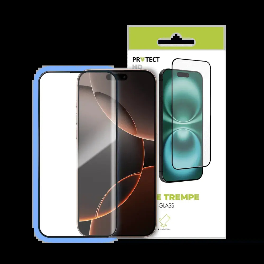 Verre trempé HD iPhone 16 Pro protection écran 9H - PROTECT Transparent - Vue 3