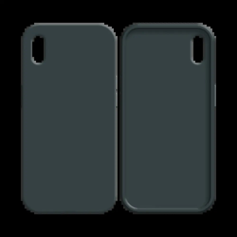 Coque silicone iPhone XS Max - Noir - Vue 2
