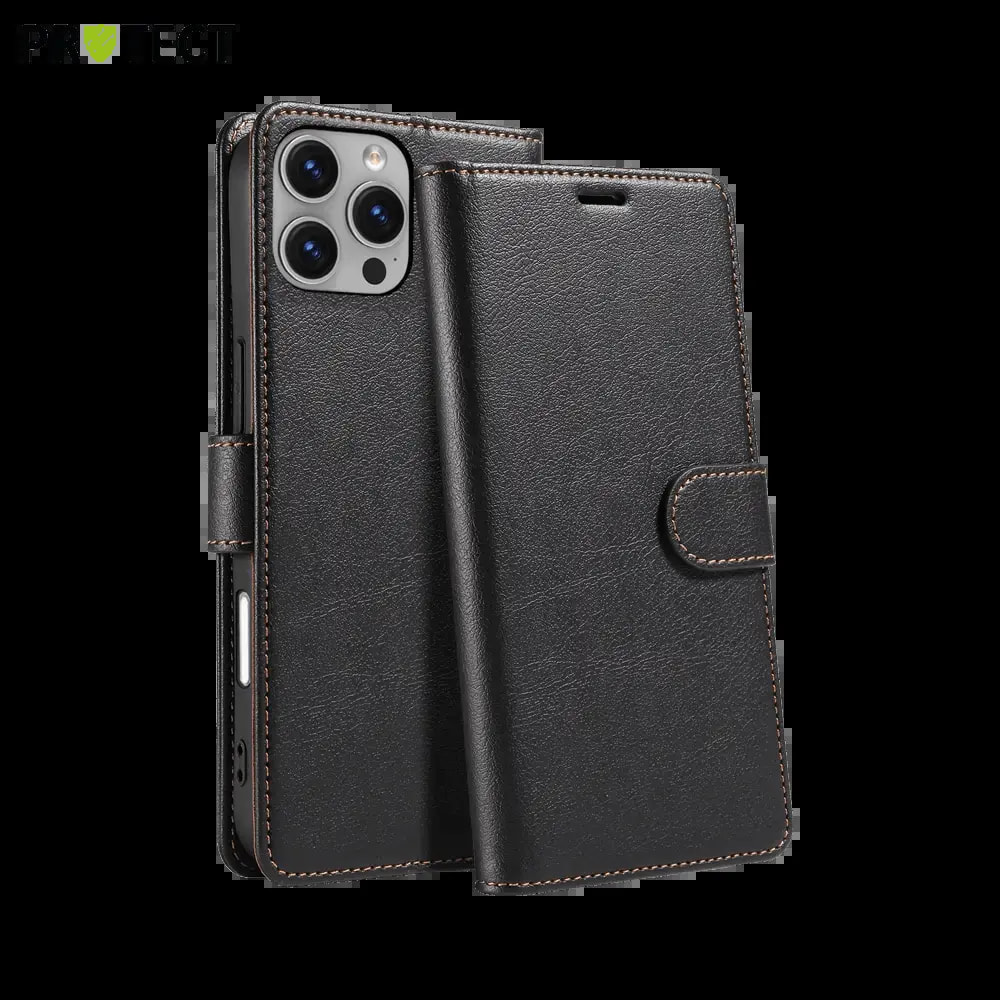 Housse folio anti-RFID iPhone 16 Pro Max – PROTECT IP011 Noir
