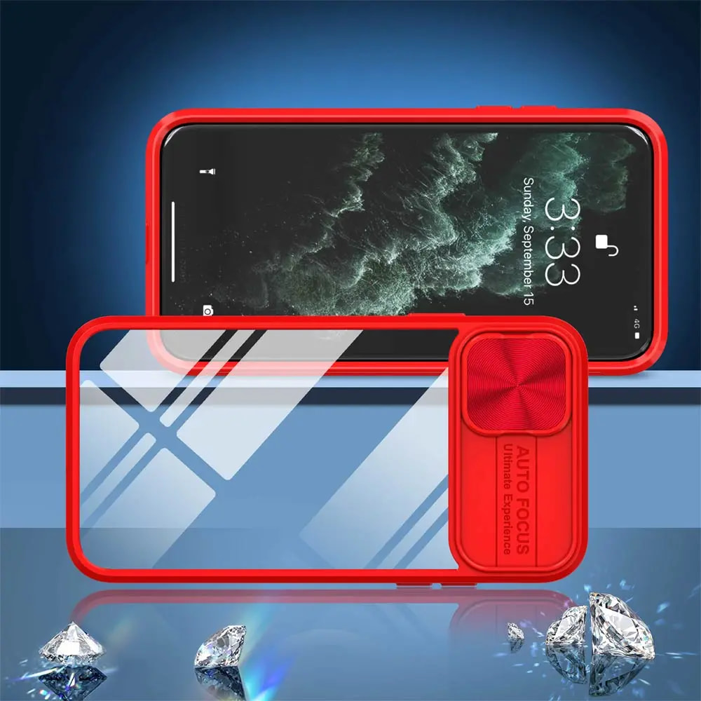 Coque iPhone 11 Pro avec cache caméra - PROTECT IE027 Rouge  - Vue 2