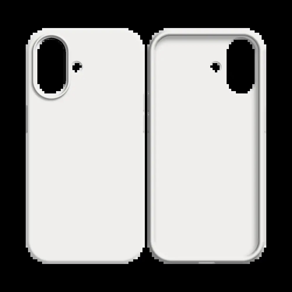 Coque silicone iPhone 16 Plus - Blanc - Vue 2