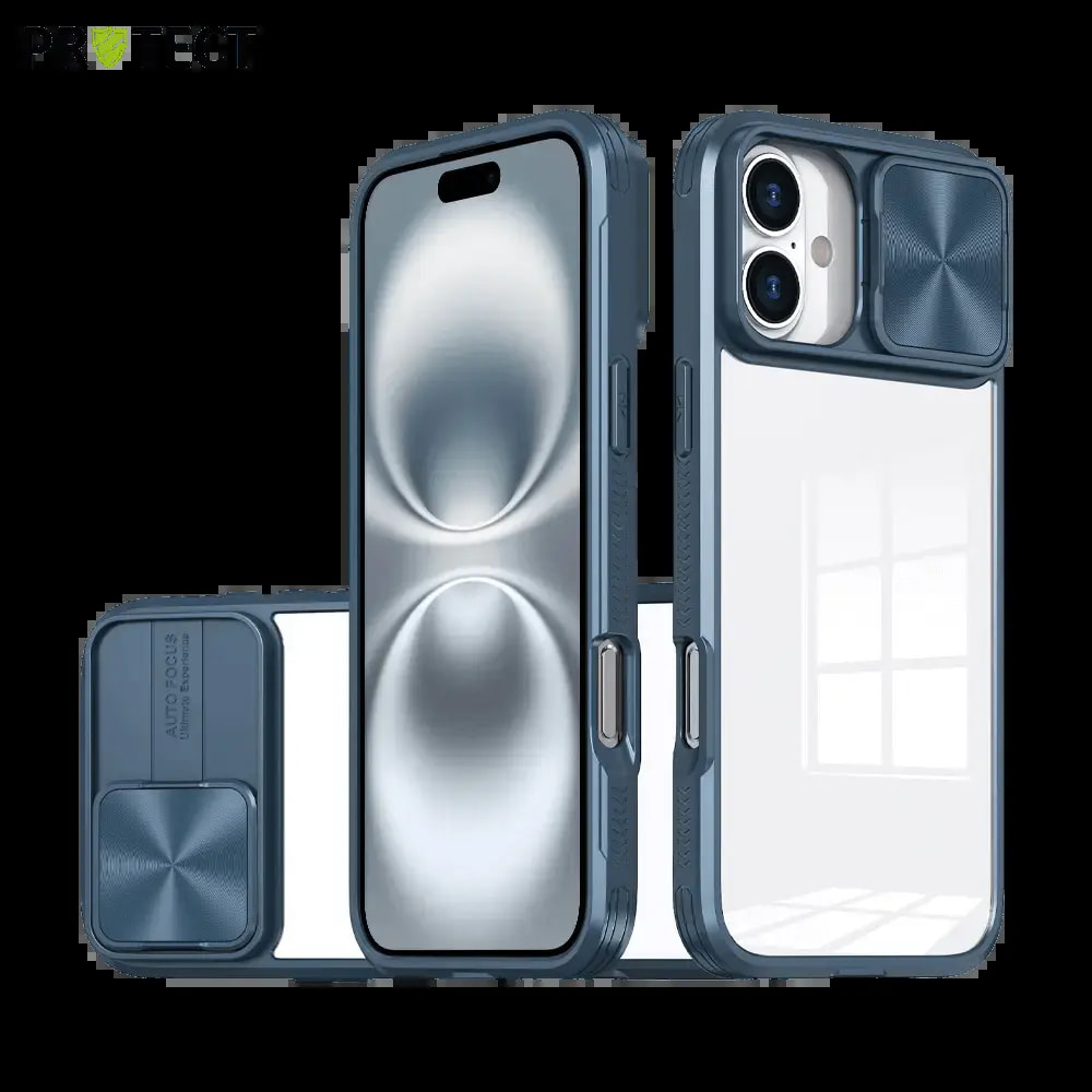 Coque avec cache caméra iPhone 16 Plus - PROTECT IE027 Bleu Marine  