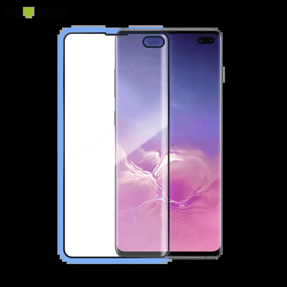 Verre trempé intégral Samsung Galaxy S10+ protection écran 9H - PROTECT Noir
