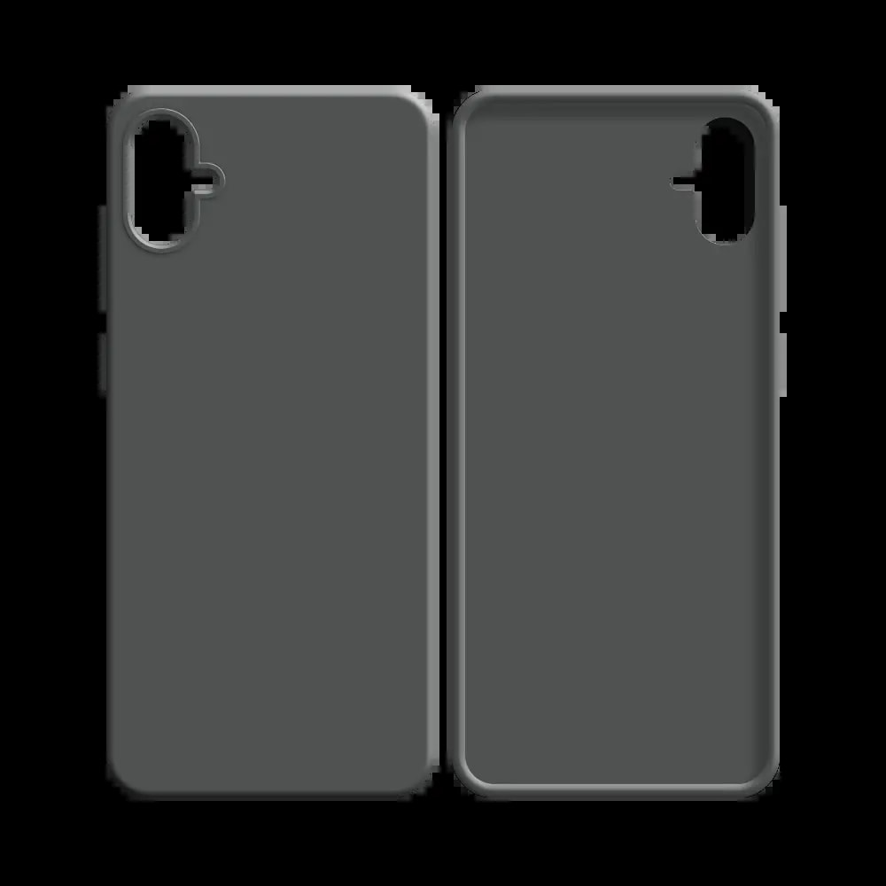 Coque silicone Samsung Galaxy A04e - Gris - Vue 2