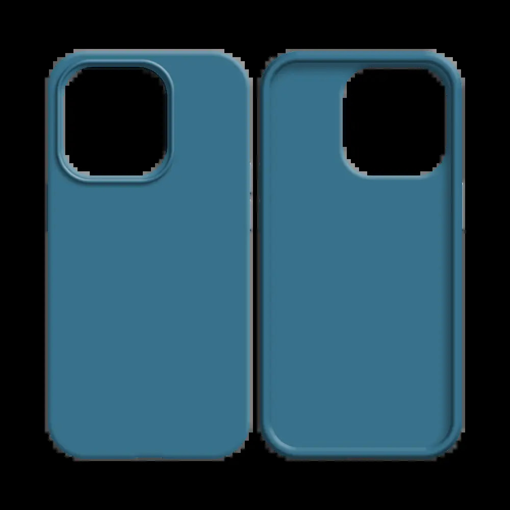Coque silicone iPhone 13 Mini - Bleu Clair - Vue 2