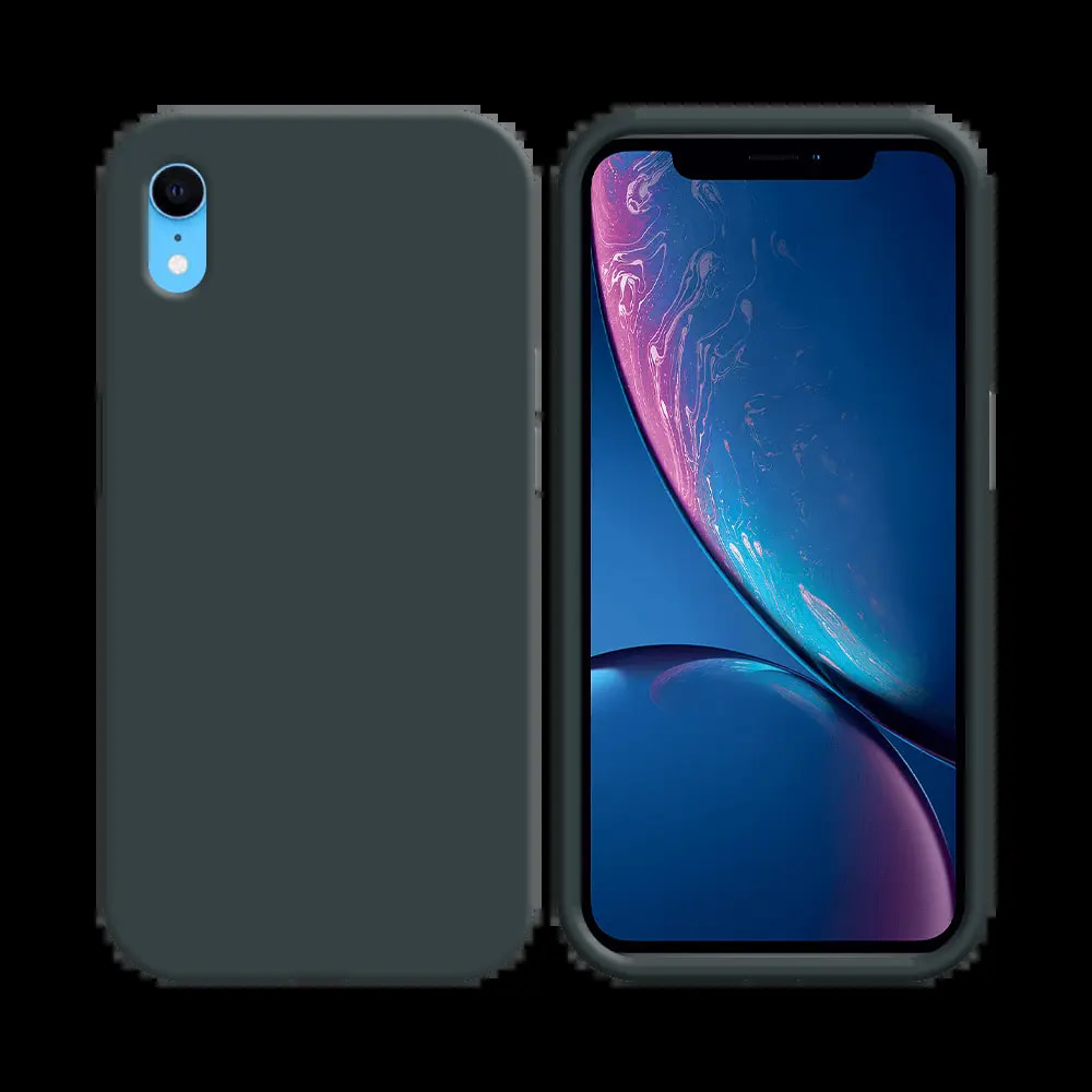Coque silicone iPhone XR - Noir