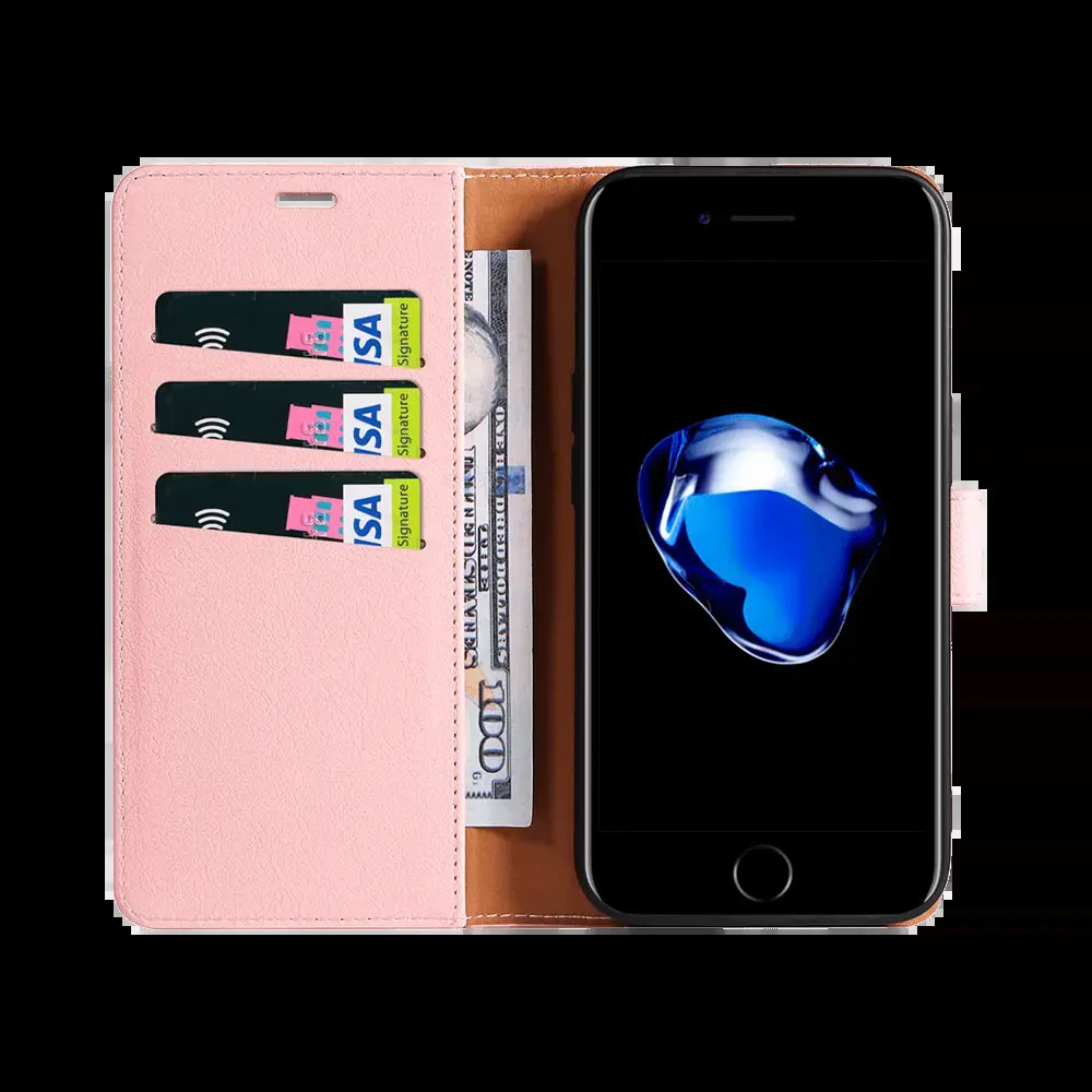 Housse folio anti-RFID iPhone 6 / 6S - PROTECT IP011 Rose - Vue 2