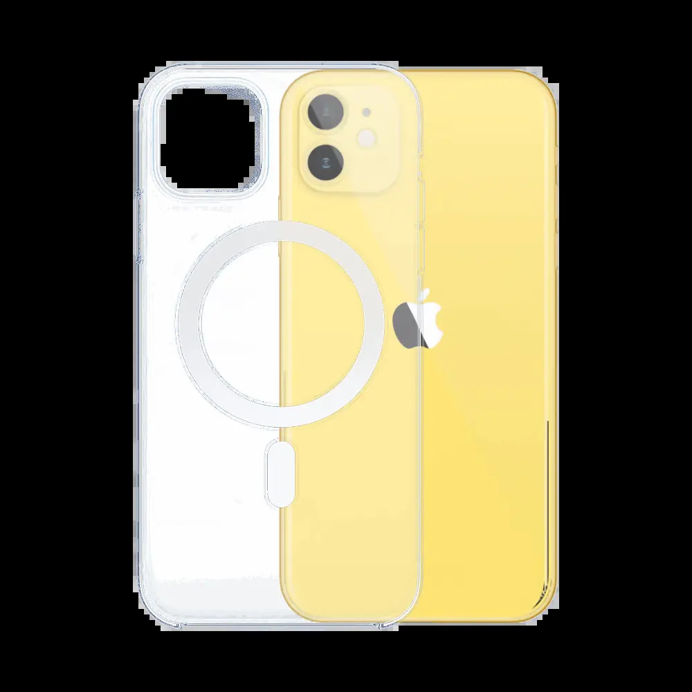 Coque MagSafe silicone transparente iPhone 11