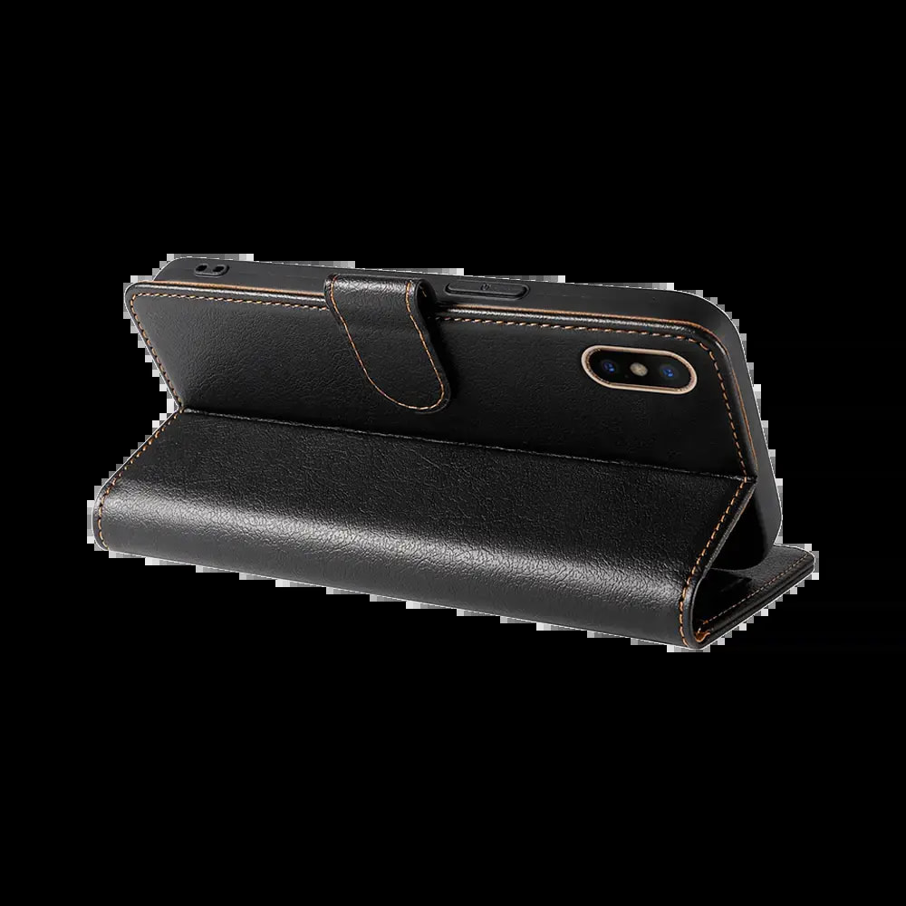 Housse folio anti-RFID iPhone X / XS – PROTECT IP011 Noir - Vue 4