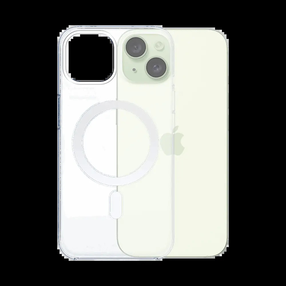 Coque MagSafe silicone transparente iPhone 15