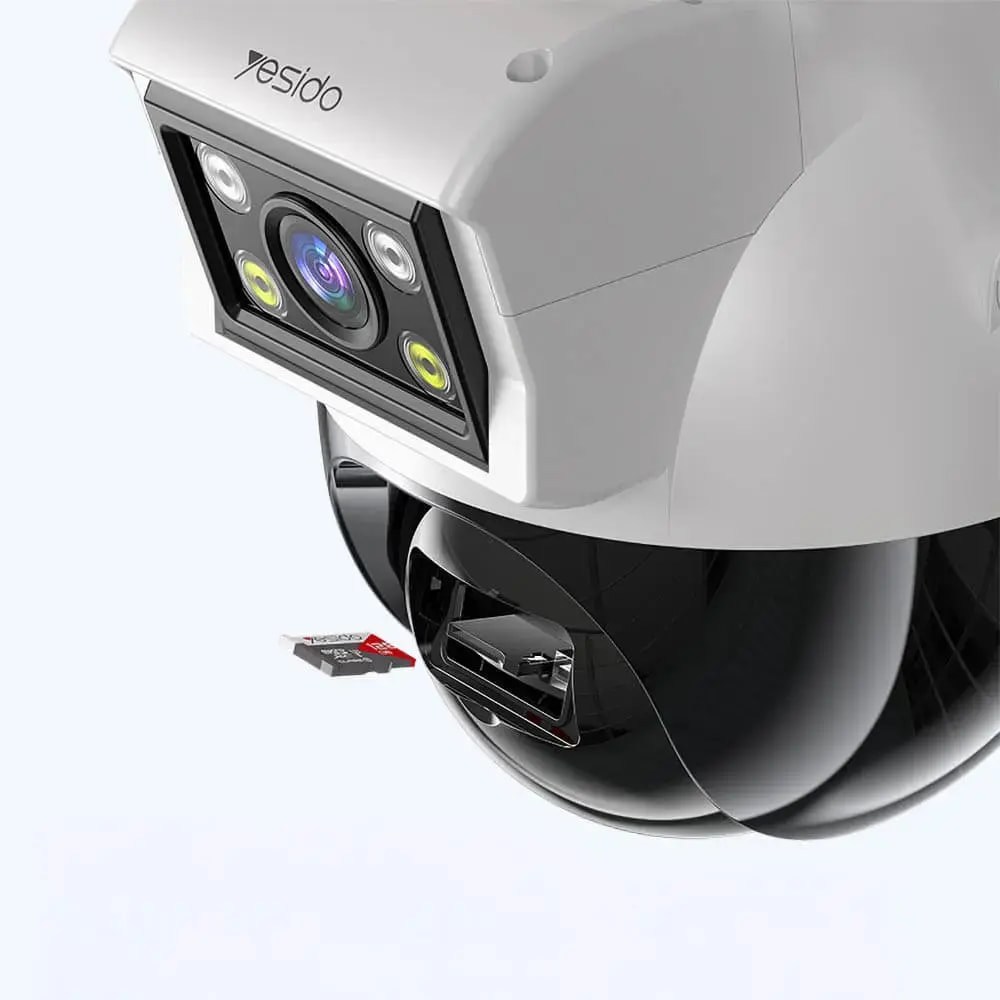 Caméra de surveillance double objectif 2MP 360° avec détection IA - Yesido Blanc - Vue 4