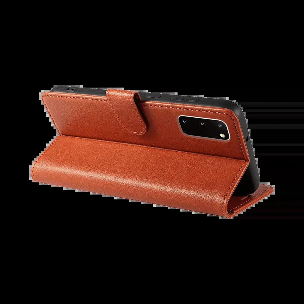 Housse folio anti-RFID Samsung Galaxy S20 FE – PROTECT IP011 Marron - Vue 2