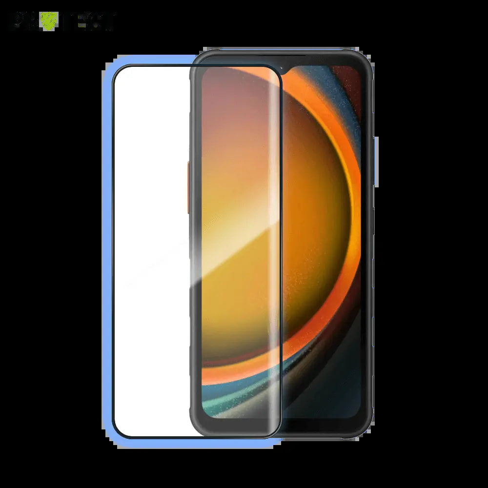 Verre trempé intégral Samsung Galaxy Xcover 7 protection écran 9H - PROTECT Noir