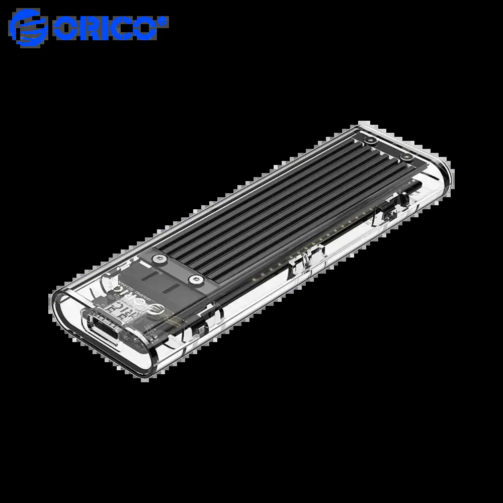 Boîtier SSD M.2 NVMe 10 Gb/s USB-C - Orico Transparent