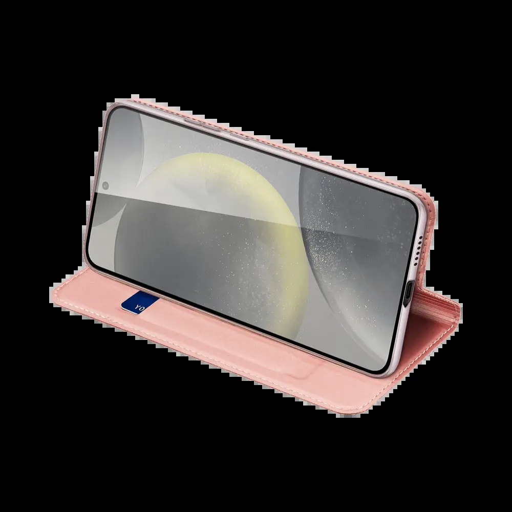 Housse folio Samsung Galaxy S24 5G porte-carte - Dux Ducis Skin Pro Bleu - Vue 4