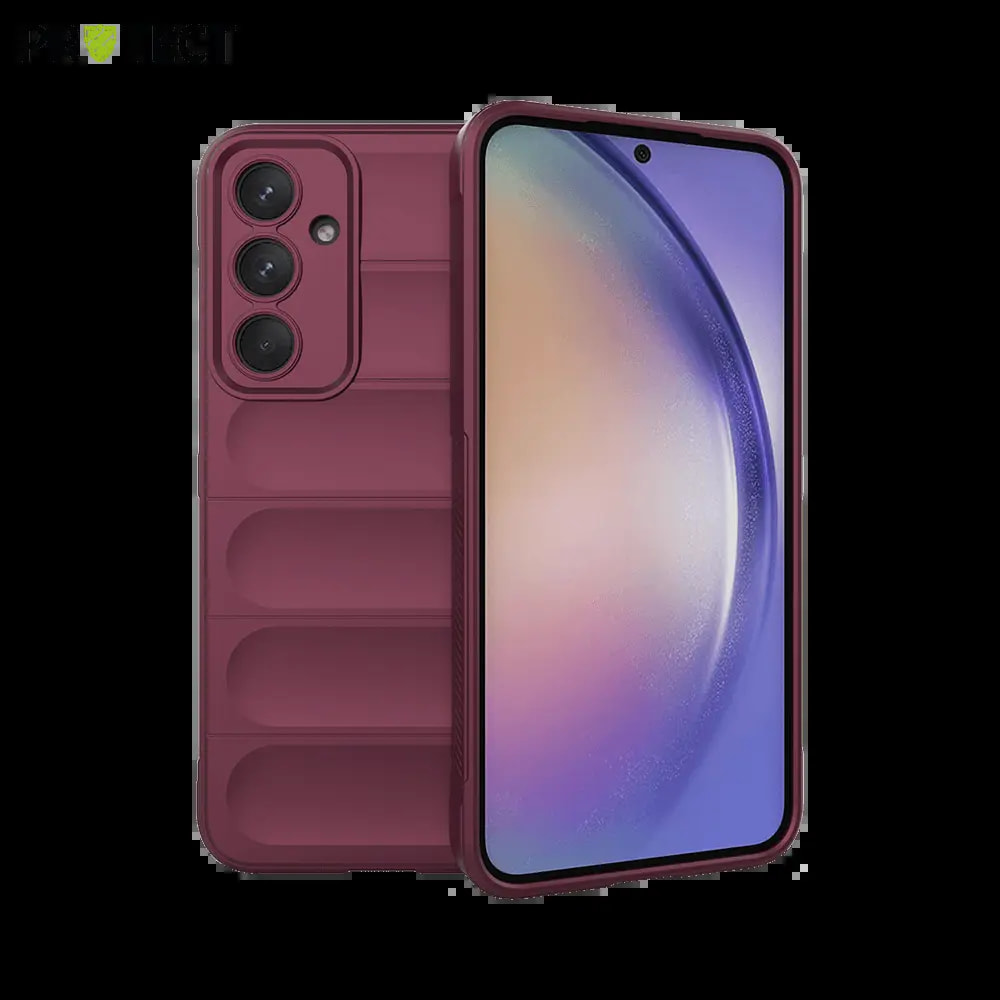 Coque de protection antichoc renforcée Samsung Galaxy A55 5G - PROTECT IX008 Prune