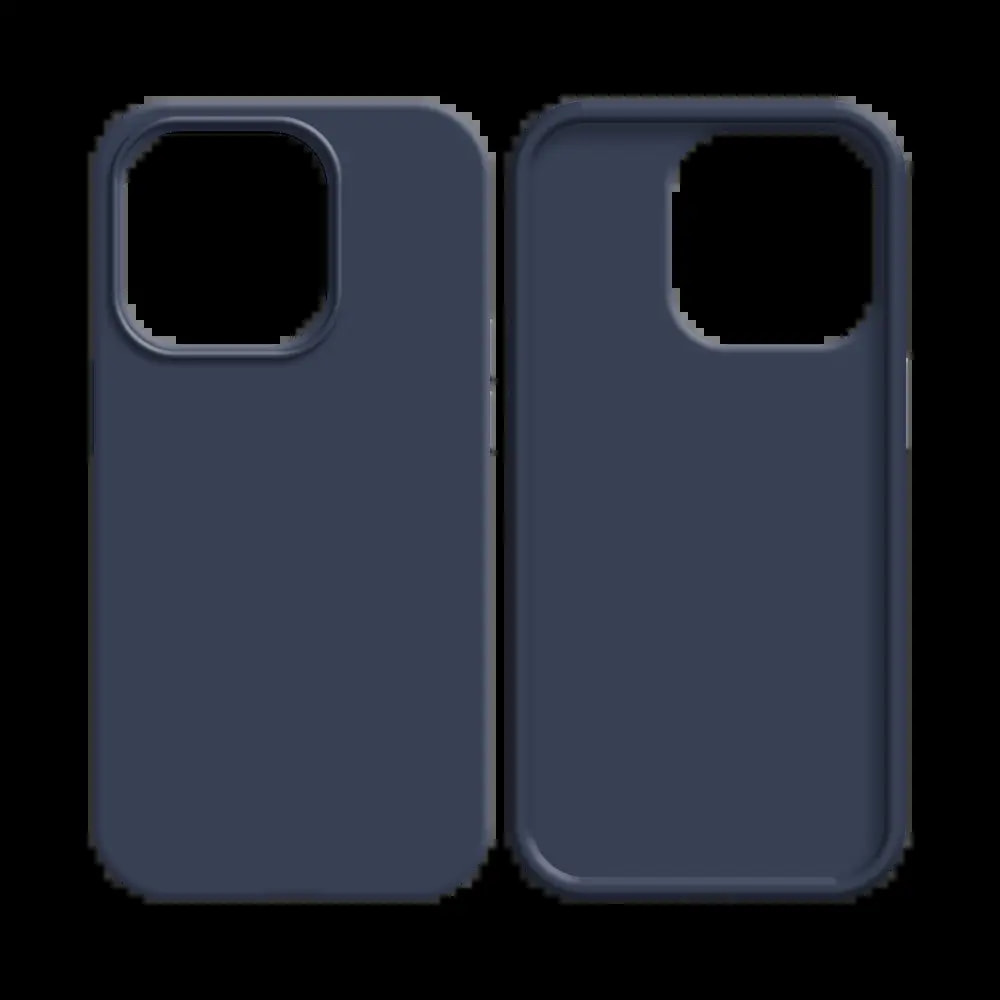 Coque silicone iPhone 12 Pro Max - Bleu - Vue 2