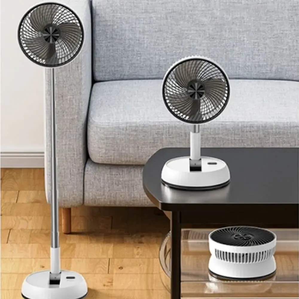 Ventilateur sur Pied Yesido Pliable et Ajustable (avec Télécommande) Blanc - Vue 2
