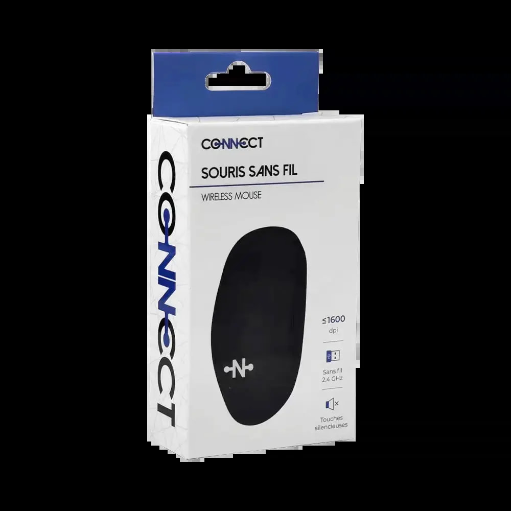 Souris sans fil silencieuse avec DPI ajustable - CONNECT Noir - Vue 3